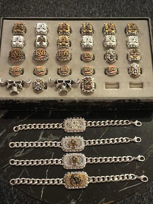 Buy & Sell Walthamstow East London - Photos for Selection of biker rings/ bracelets