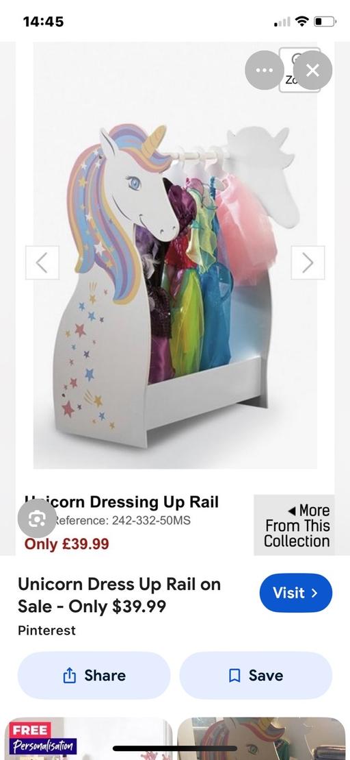 Buy & Sell Pendeford Wolverhampton - Photos for Unicorn childrens clothes, dress up rail