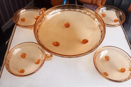 Buy & Sell Thatto Heath Saint Helens - Photos for antique art deco amber glass bowl set