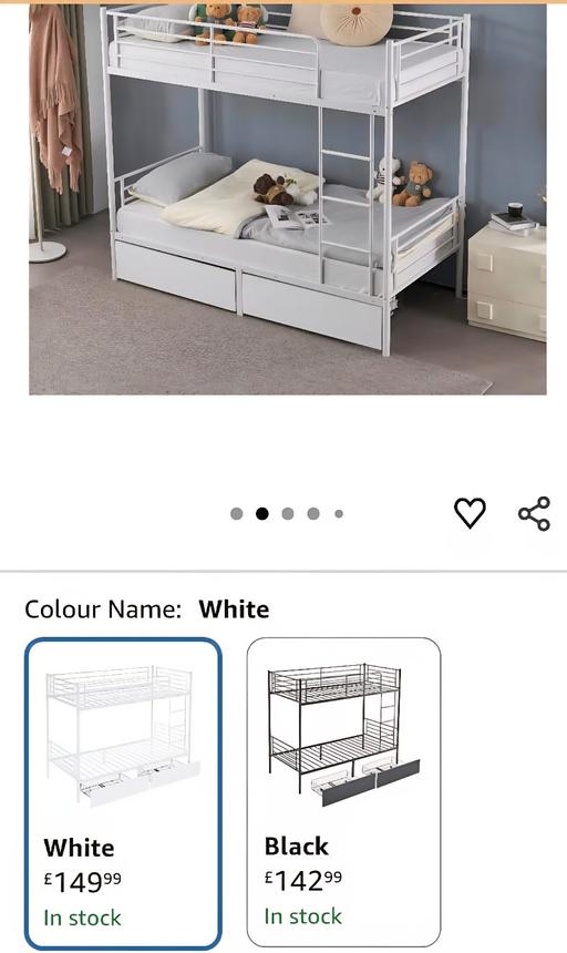 Buy & Sell Edgbaston Birmingham - Photos for Metal Bunk Bed In White