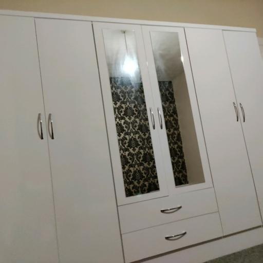 Buy & Sell Crossness South East London - Photos for Brand New White Mirrored 6 Door Wardrobe