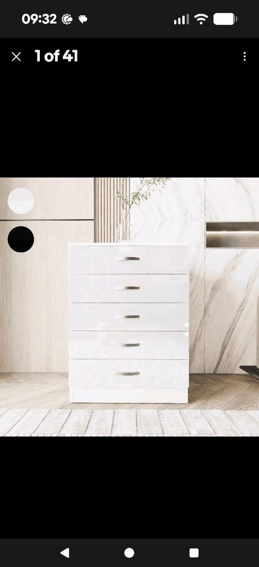 Buy & Sell Newton Abbot Teignbridge - Photos for SET OF 5 DRAWS IN WHITE X 2