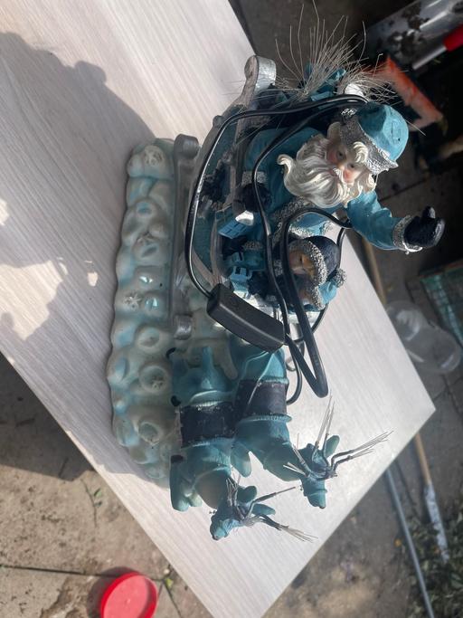 Buy & Sell Halesowen Dudley - Photos for Blue Santa Figurine with Sleigh