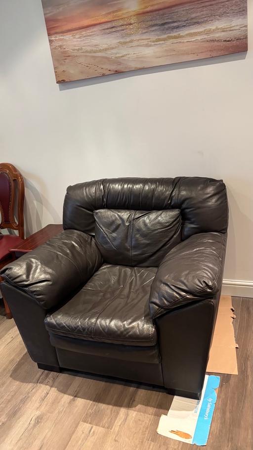 Buy & Sell Hanley Stoke-on-Trent - Photos for Two seater and armchair leather, used 
