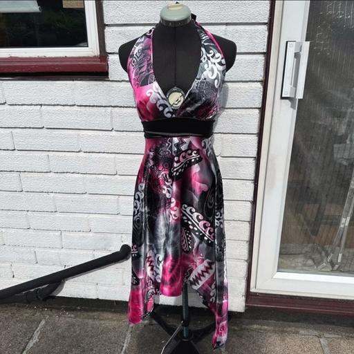 Buy & Sell Streatham South West London - Photos for Playful pink and black summer dress