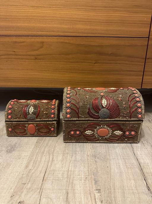 Buy & Sell Manor Park East London - Photos for Decorative vintage jewellery boxes (set of 2)