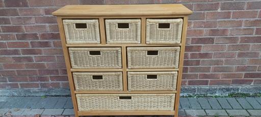 Buy & Sell Cheslyn Hay South Staffordshire - Photos for Modern Wicker Eight Drawer Chest