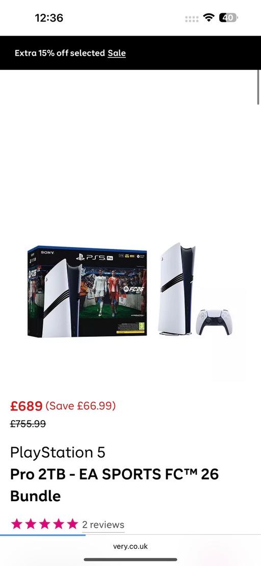 Buy & Sell Leyton East London - Photos for PlayStation 5 Pro - EA FC 26 (fifa) - 2TB