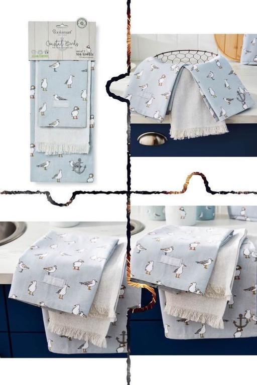 Buy & Sell Newry Newry, Mourne and Down - Photos for Tea Towels 3pk - Coastal Birds