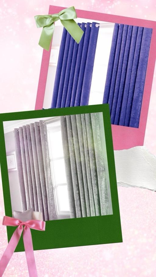 Buy & Sell Newry Newry, Mourne and Down - Photos for Blackout Crushed Velvet Eyelet Curtains Grey