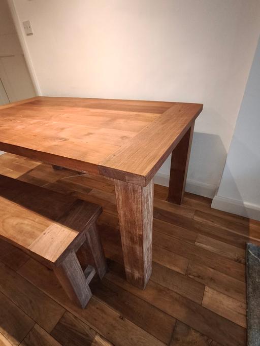 Buy & Sell Twickenham Richmond upon Thames - Photos for Barker and Stonehouse wood table and 1 Bench
