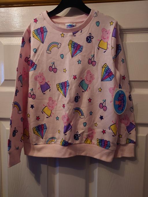 Buy & Sell Loughborough Charnwood - Photos for Girls pink Peppa pig jumper size 6-7 years