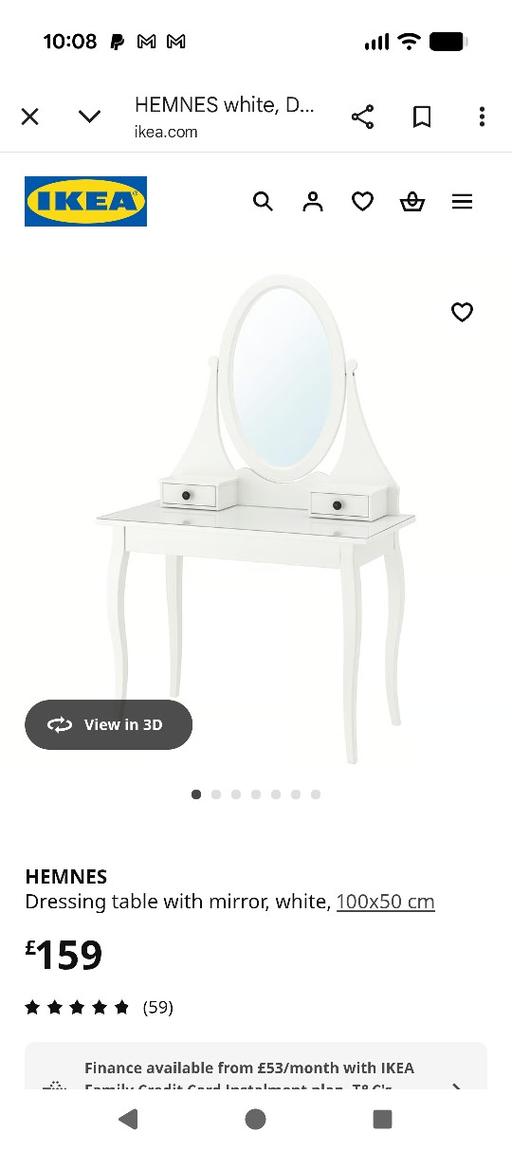 Buy & Sell Curdworth North Warwickshire - Photos for IKEA Dressing Table