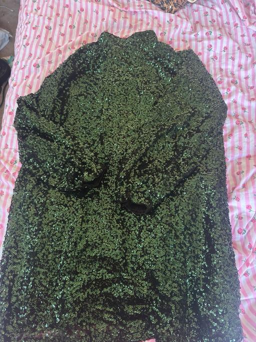 Buy & Sell Cranfield Central Bedfordshire - Photos for Emerald green sequin high neck dress