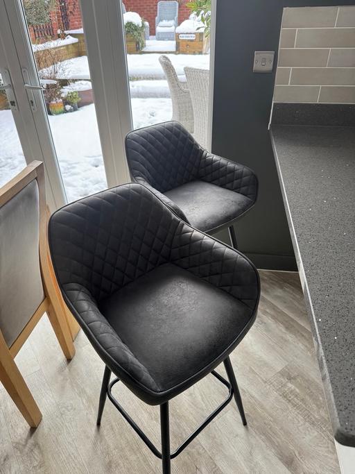 Buy & Sell Hillstown Bolsover - Photos for Next Faux Leather Bar Stools (pair)