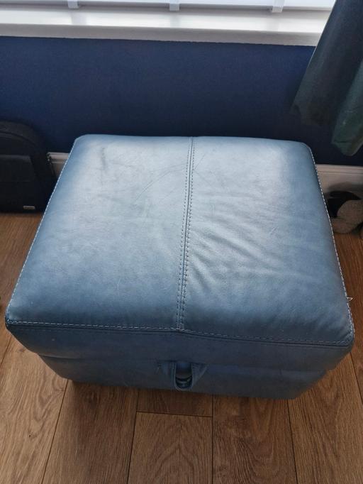Buy & Sell Liverpool Knowsley - Photos for blue leather storage footstool