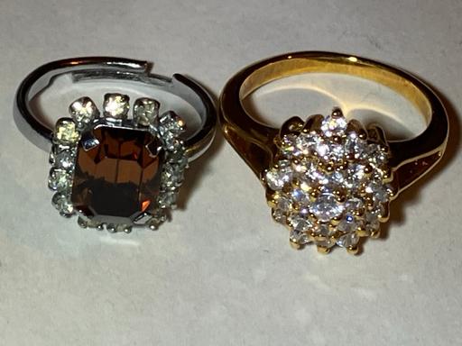 Buy & Sell Yeovil Somerset - Photos for Ladies jewellery 2xgem set quartz & c.z rings