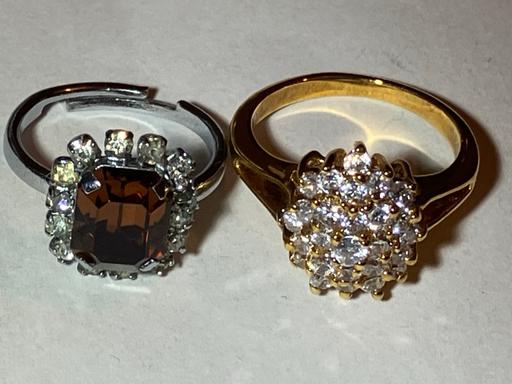 Buy & Sell Yeovil Somerset - Photos for Ladies 2xgem set quartz & white c.z rings