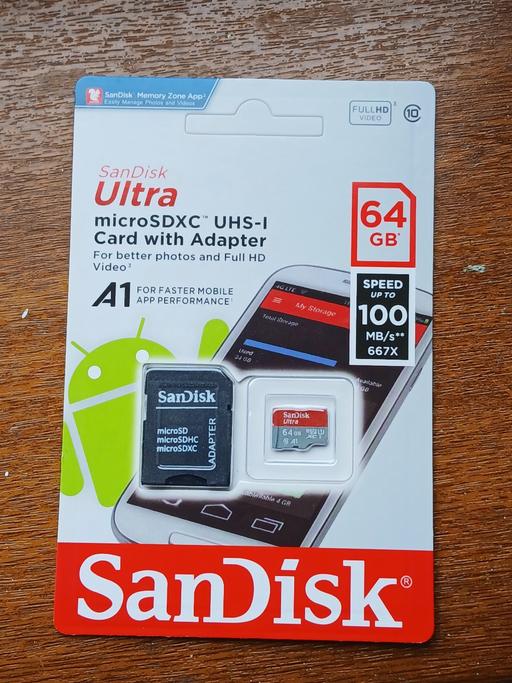 Buy & Sell Derby City Centre Derby - Photos for SanDisk Ultra 64GB microSD card