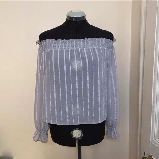 Buy & Sell Streatham South West London - Photos for Blue blouse off shoulder