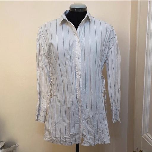 Buy & Sell Streatham South West London - Photos for White shirt with black line shirt - corset