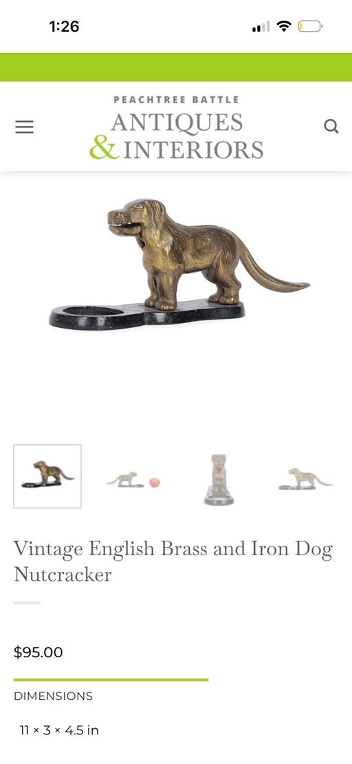 Buy & Sell East Malling Tonbridge and Malling - Photos for Brass dog nutcracker