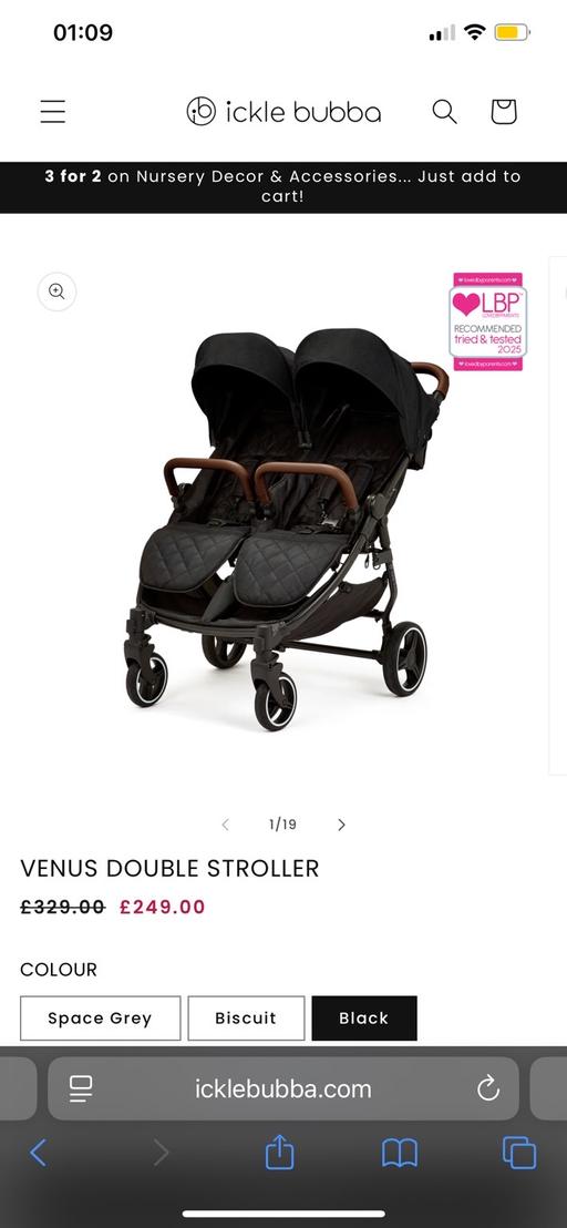 Buy & Sell Bexleyheath Bexley - Photos for Ickle Bubba double buggy