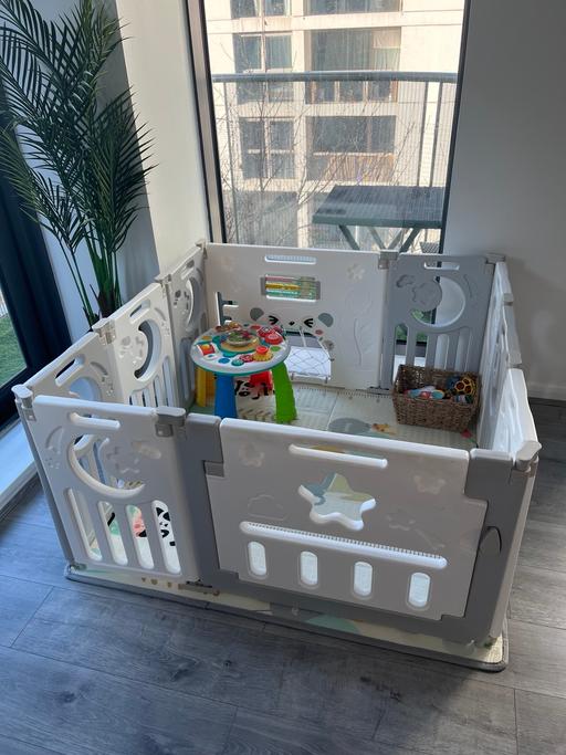 Buy & Sell South Quay East London - Photos for Foldable playpen for Baby and Toddler - Grey