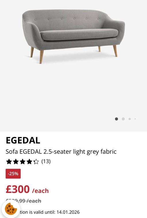 Buy & Sell Cannock Cannock Chase - Photos for JYSK sofa and chair set