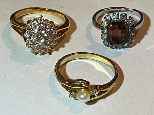 Buy & Sell Yeovil Somerset - Photos for 3x 18ct gold plate cubic zirconia ring s.
