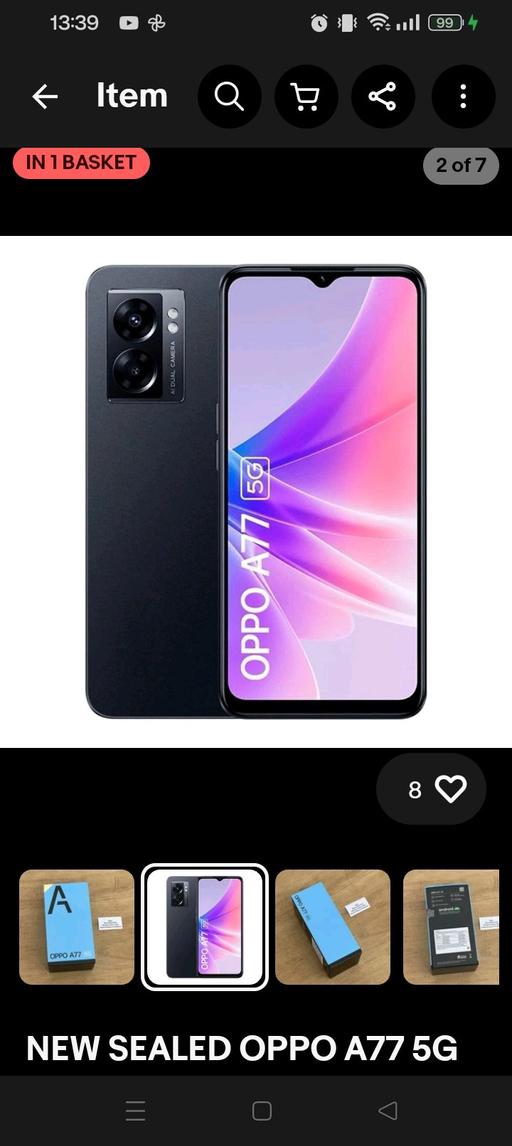 Buy & Sell Widnes Halton - Photos for OPPO A77 5G MINT