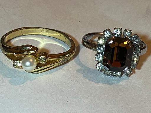 Buy & Sell Yeovil Somerset - Photos for 2x the 18ct gold plate cubic zirconia rings.