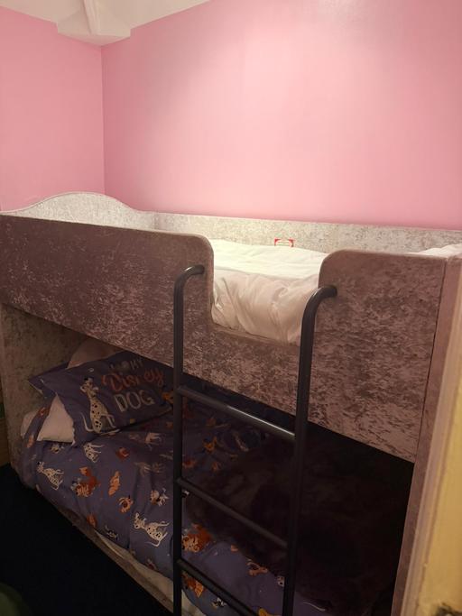 Buy & Sell Sutton New Hall Birmingham - Photos for Grey Crushed Velvet Bunk Bed
