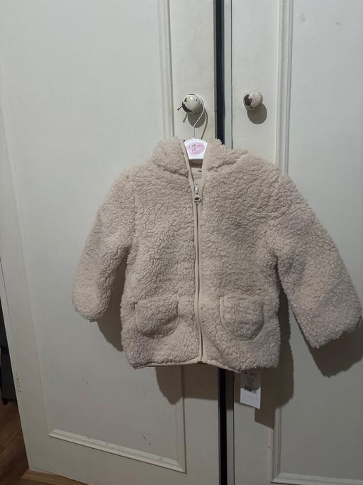 Buy & Sell Luton Bedfordshire - Photos for Baby Girl Floral Ear Hooded Borg Jacket