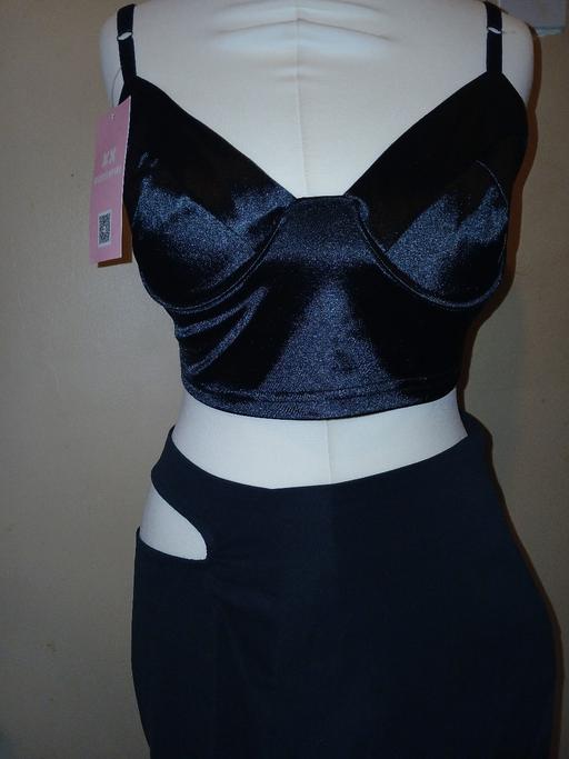 Buy & Sell Uxbridge Hillingdon - Photos for Co-ord set Satin Bralet and Cut out mini