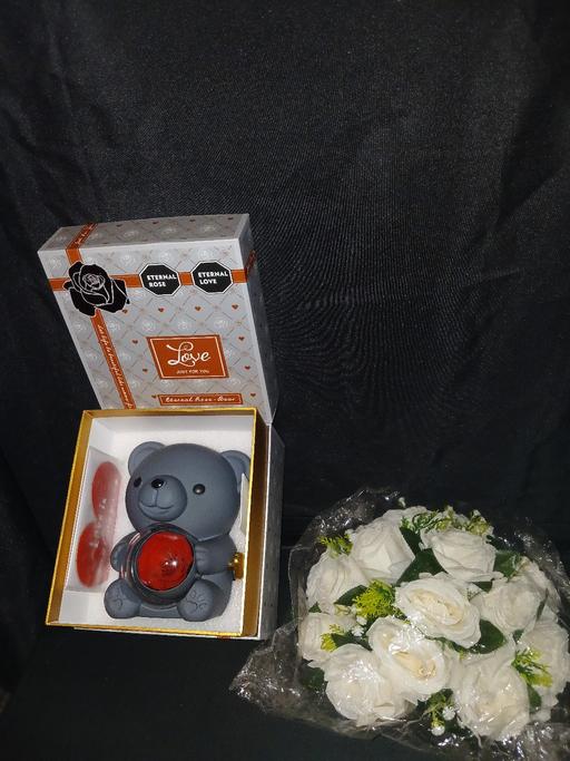 Buy & Sell Uxbridge Hillingdon - Photos for Valentines Teddy Rose Jewellery Box Necklace