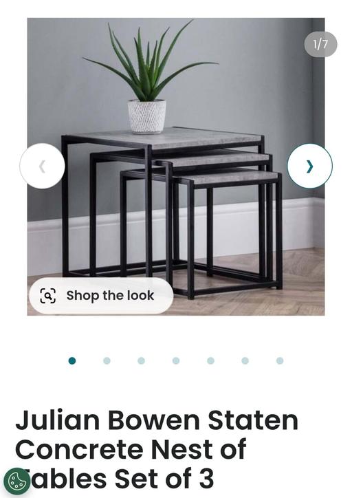 Buy & Sell Listerhills Bradford - Photos for Julian Bowen Staten Concrete Nest of Tables S