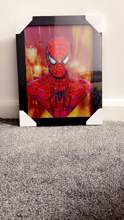 Buy & Sell Castleton Rochdale - Photos for Spiderman holographic in black wooden frame
