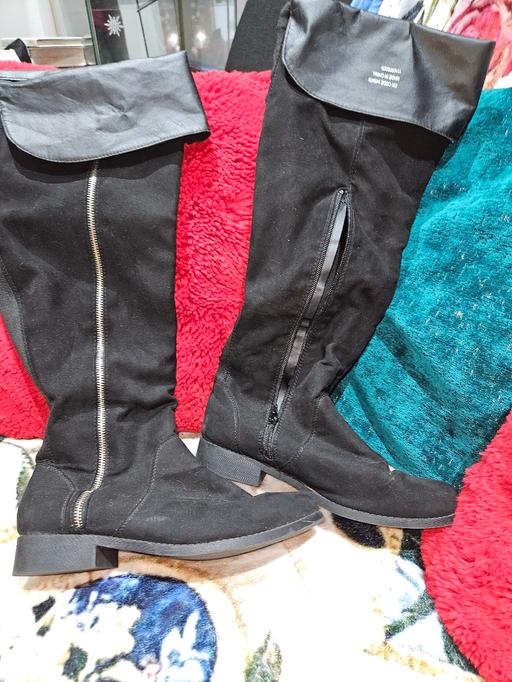 Buy & Sell Grove Park South East London - Photos for Black swede boots UK8/42