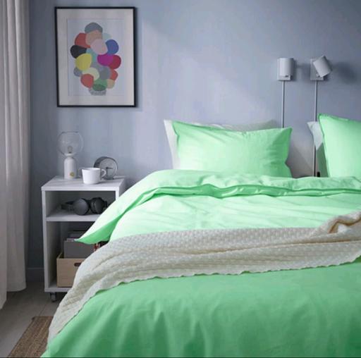 Buy & Sell Mickleover Derby - Photos for Ikea Light Green Double Duvet Cover & 2 Pilow