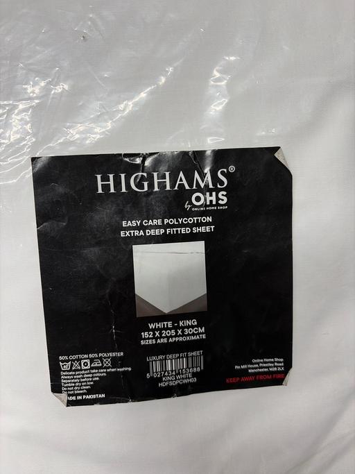 Buy & Sell Duckmanton Chesterfield - Photos for Ohs king size fitted sheet