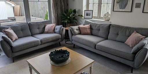 Buy & Sell Wednesfield Wolverhampton - Photos for Grey DFS French Connection Sofas..3&3