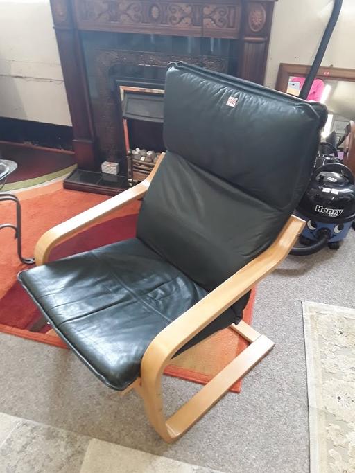 Buy & Sell Saint Pauls Trading Estate Tameside - Photos for Green faux leather sprung rocker chair