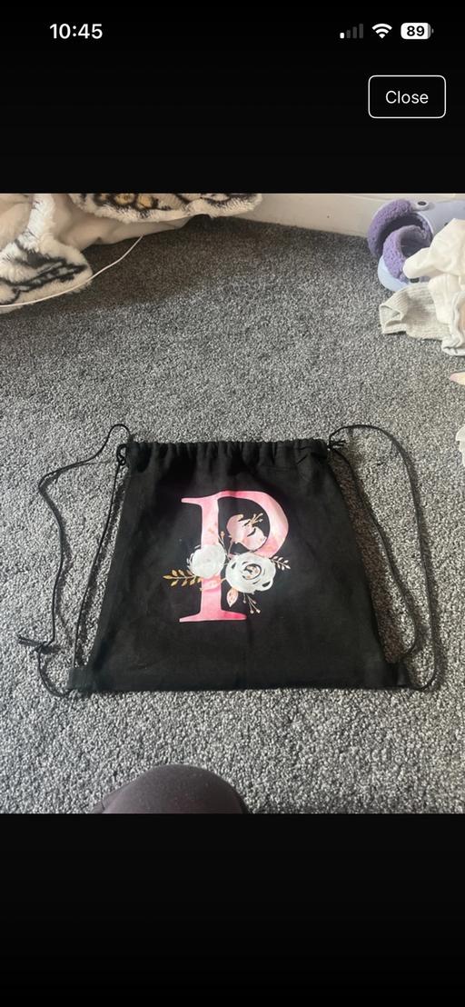 Buy & Sell Congleton Cheshire East - Photos for Girls drawstring bag with letter p