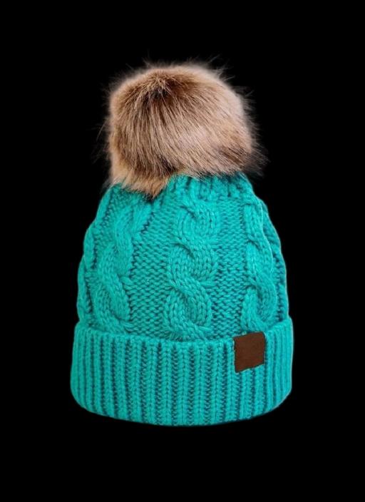 Buy & Sell Laurelvale Armagh, Banbridge and Craigavon - Photos for Turquoise knitted pompom beanie