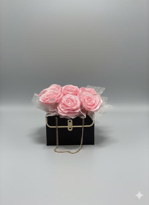 Buy & Sell Nelson Pendle - Photos for Artificial pink satin roses hand bag