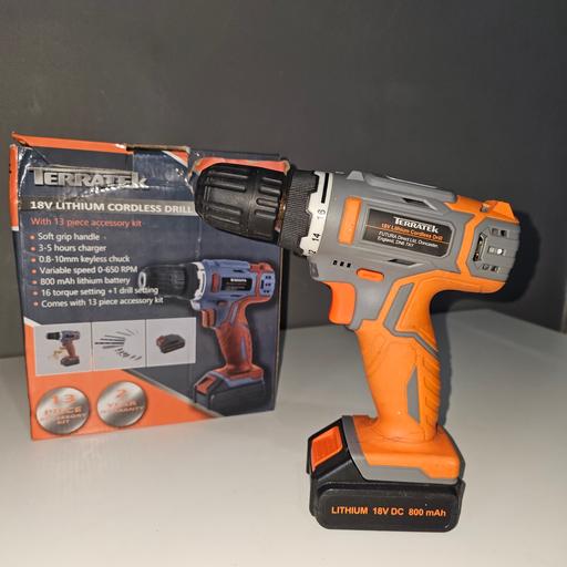 Buy & Sell Selly Oak Birmingham - Photos for CORDLESS DRILL TERRATEK 18V LITHIUM