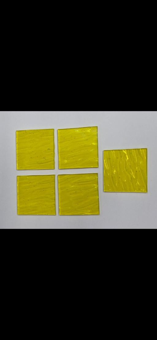 Classes Moseley Birmingham - Photos for yellow stained glass tiles, 5 pieces 5×5 cm.