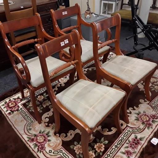 Buy & Sell Saint Pauls Trading Estate Tameside - Photos for Vintage solid burr wood dining chairs