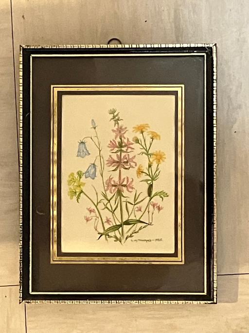 Buy & Sell Yeovil Somerset - Photos for Vintage art - Wooden Frame Flowers.